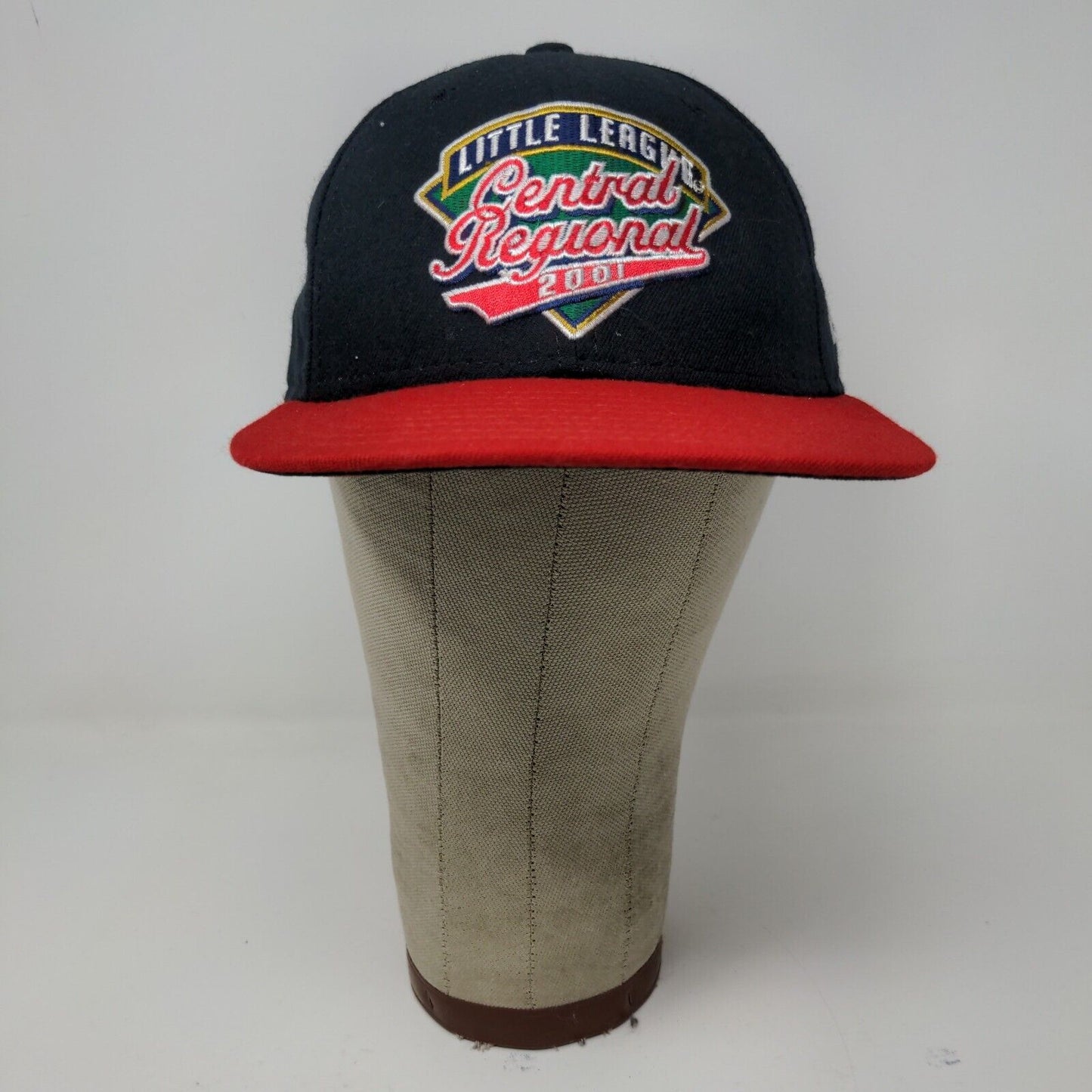 Little League Central Regional Mens Hat Black Red OSFA Snapback Vintage 2001