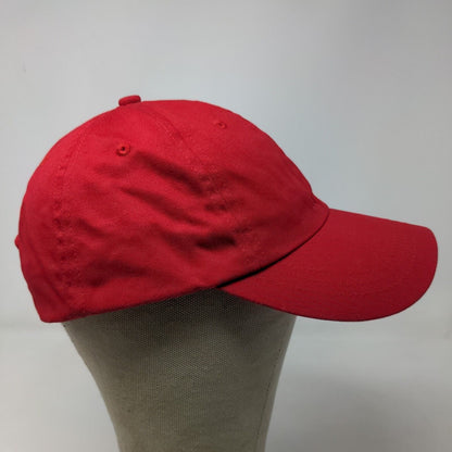 Unbranded Men's Slideback Hat Red Adjustable Blank Baseball Cap