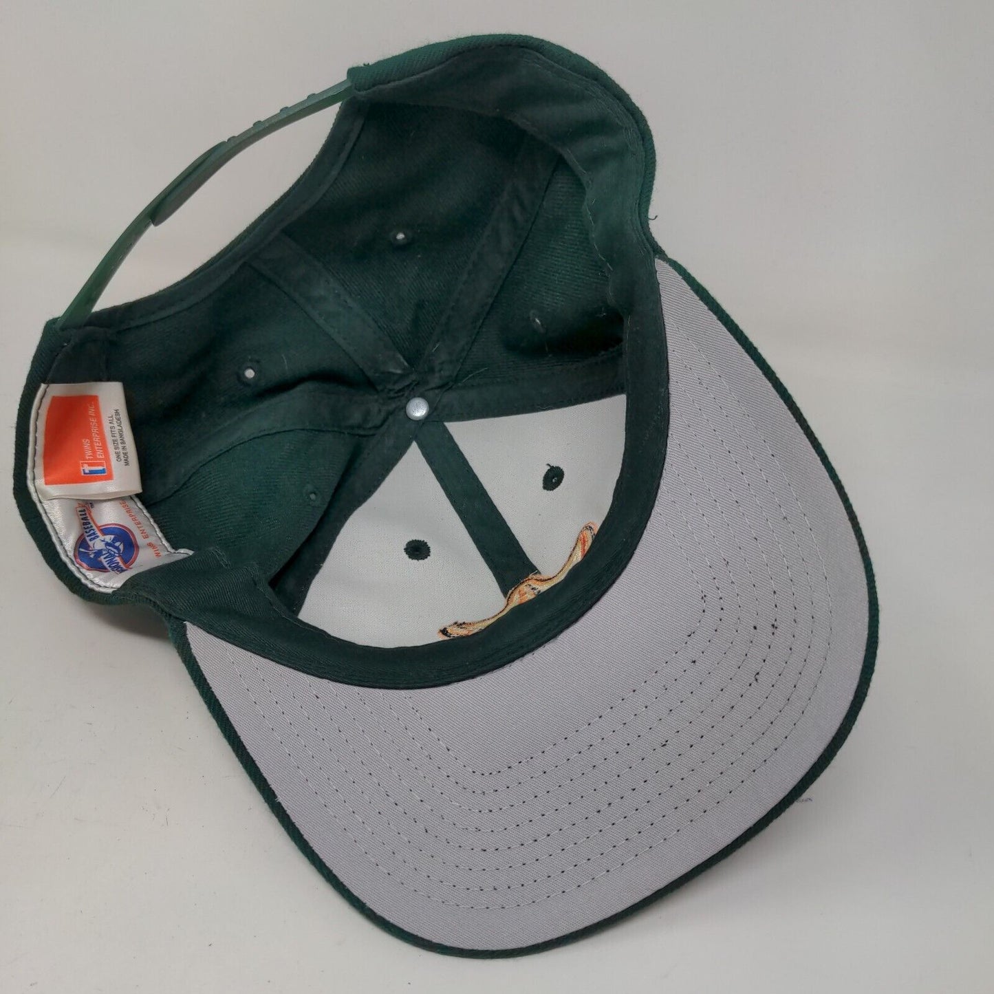 Twins Enterprised Men's Snapback Hat Green OSFA Professional Baseball Foot Logo
