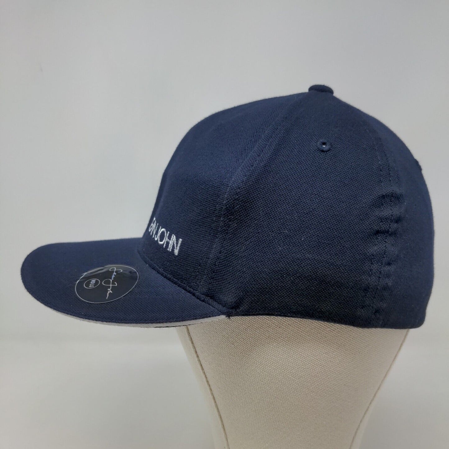 Sean John Men's Fitted Hat Blue Size M/L Embroidered Logo 100% Cotton