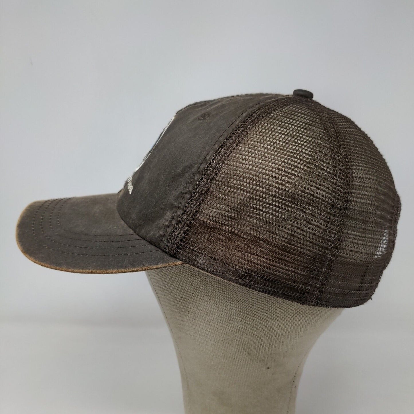 Pitkin Colorado Men's Strapback Mesh Back Hat Brown OSFA Embroidered Logo