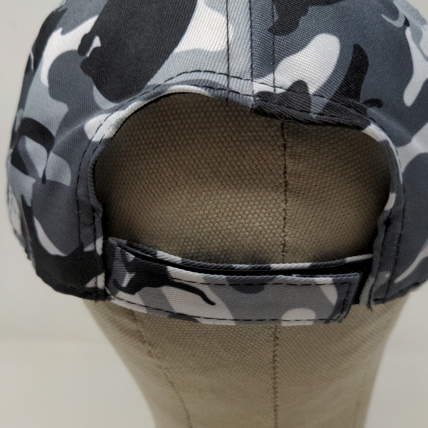 Cat Lady Sox Women's Strapback Hat Gray Navy Camo Adjustable