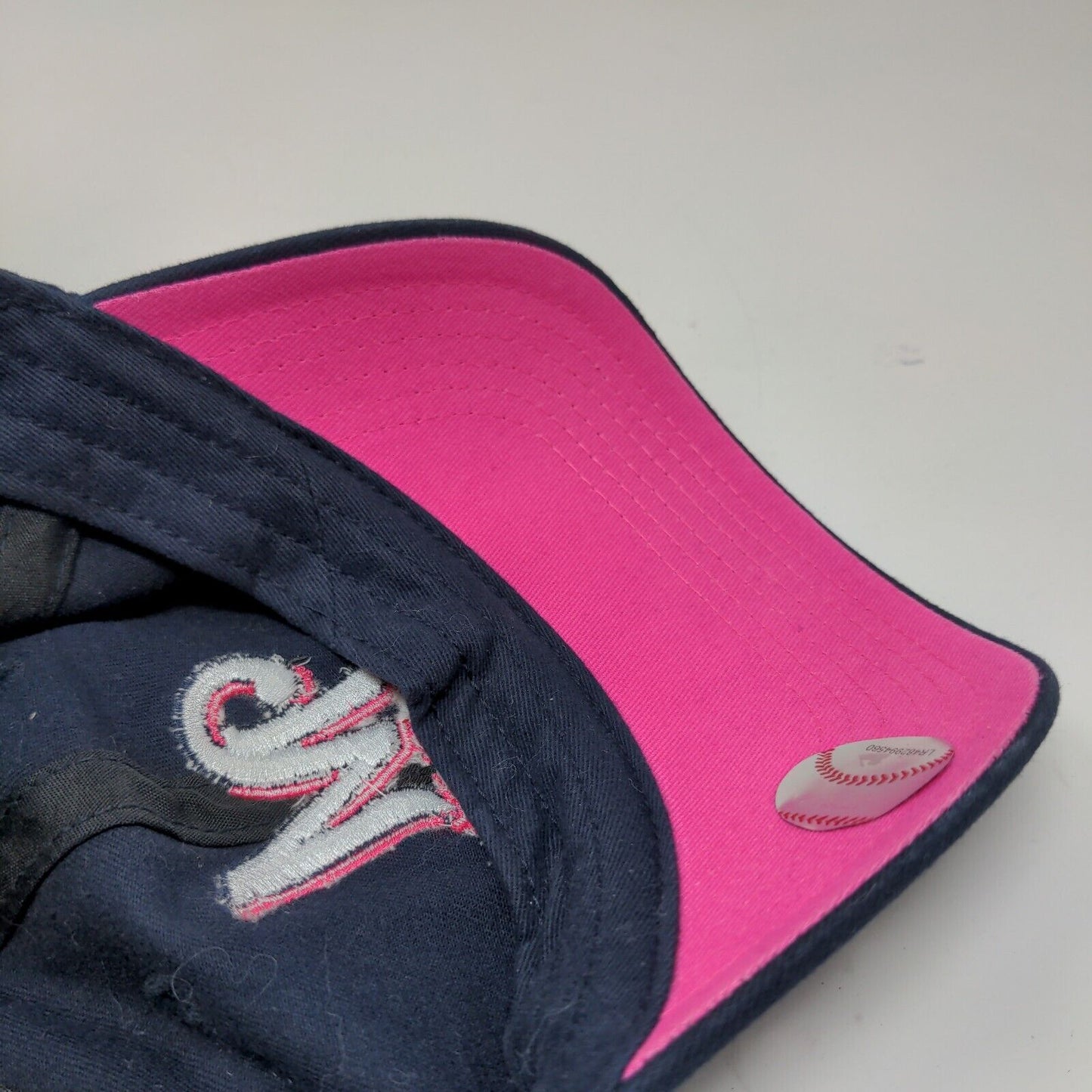 Fan Favorite Women's Milwaukee Brewer's Slideback Hat Blue Pink Embroidered