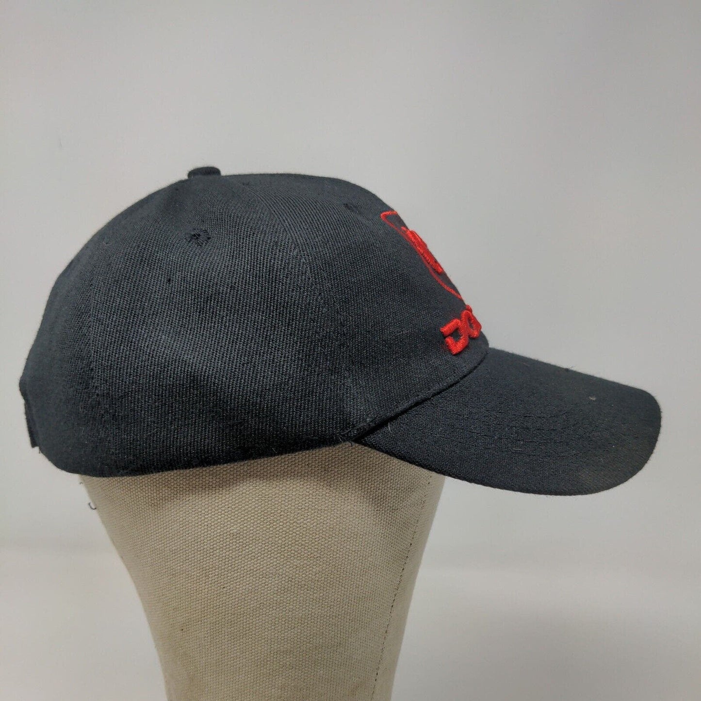 Dodge Ram Men's Strapback Hat Black Red OSFA Embroidered Logo 100% Cotton