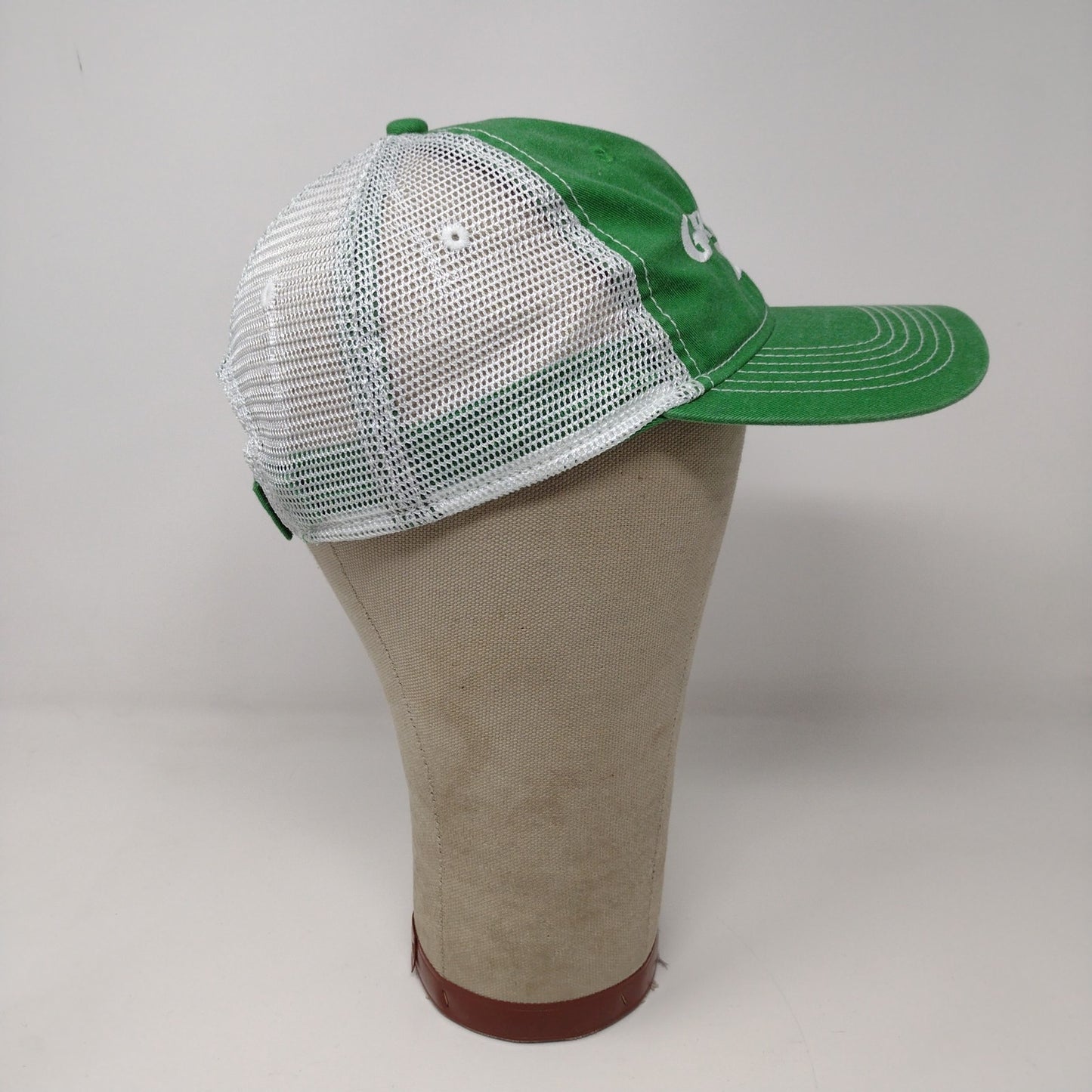 Groggy Dog Ahead Extreme Fit Strapback Meshback Hat Green White W/Tags