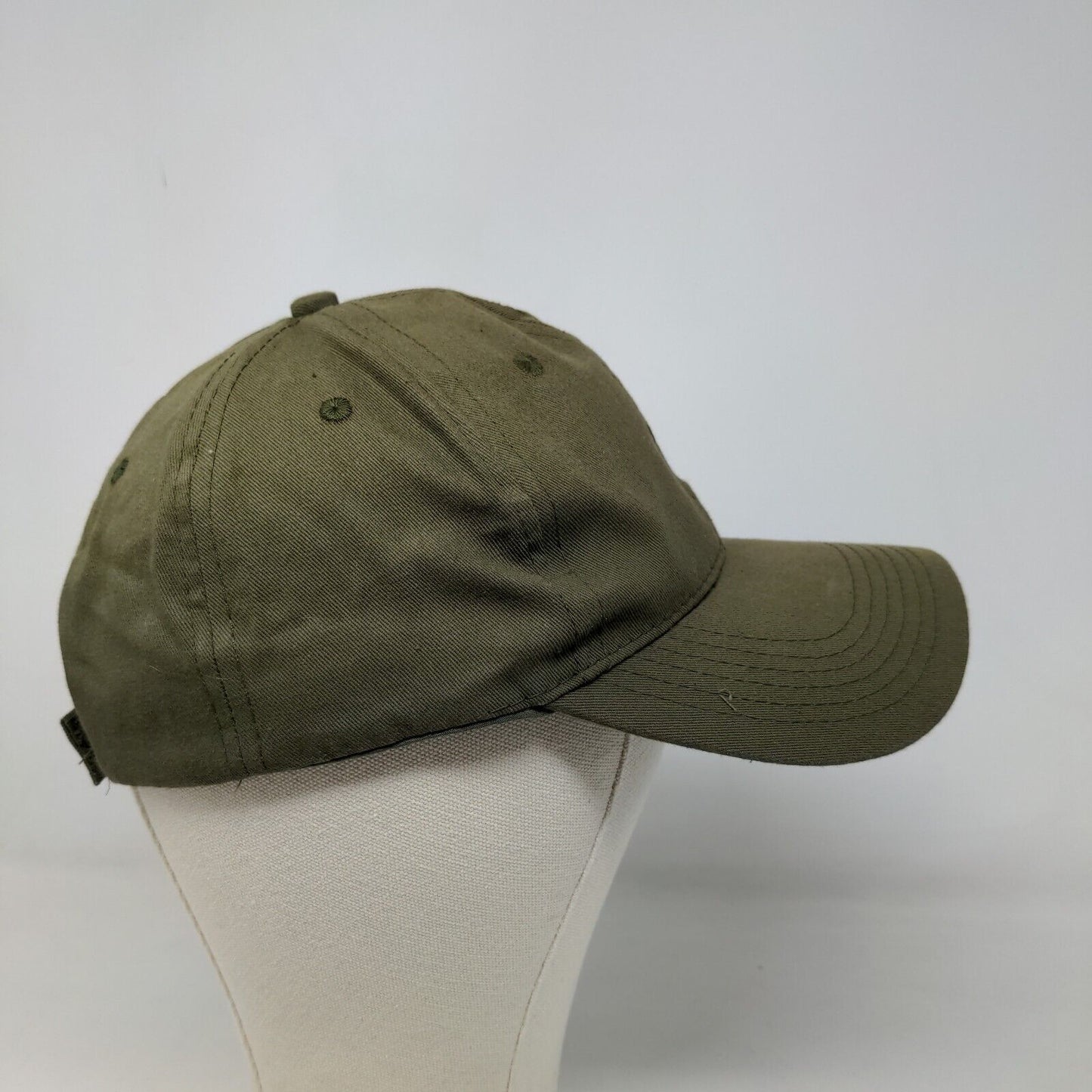 Unbranded Men's Strapback Hat Green Size 58CM Blank 100% Cotton