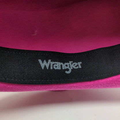 Wrangler Womens Twenty X Western Hat Pink Size M 100% Wool Headband