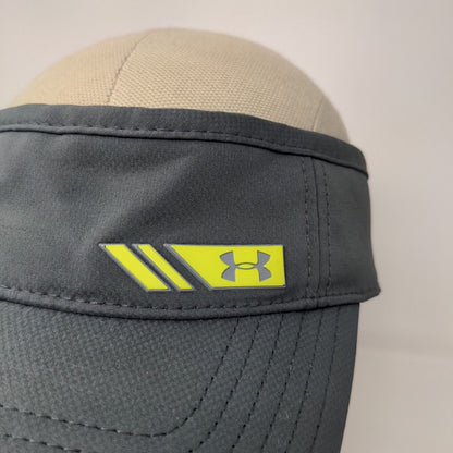 Under Armour Mens Golf Sun Visor Hat Strapback Gray OSFA Logo