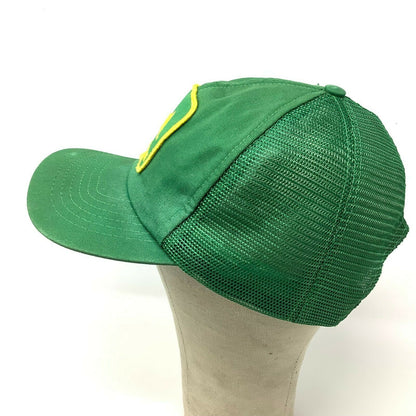 VTG John Deere SnapBack Mesh Back Hat Embroidered Logo Green Swingster Made USA