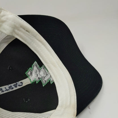Port Authority Snapback Meshback Hat Embroidered ZLL Black White