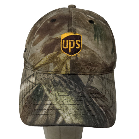 UPS Men's Employee Uniform Camo OSFA Strapback Hat Embroidered Logo