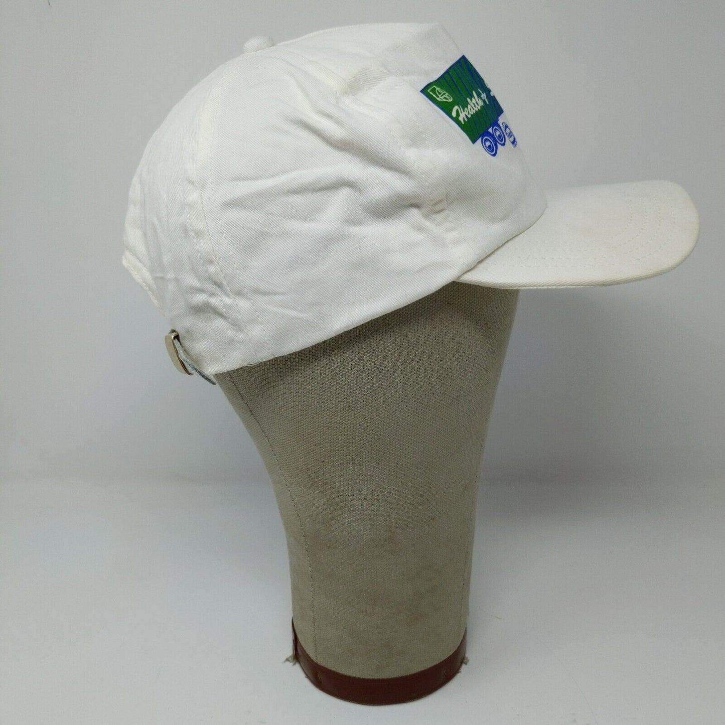 Vintage GM UAW Health & Safety Truck White Slideback Adjustable Hat Cap Men