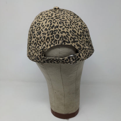 David and Young Womens Dog Mom Slideback Hat Leopard Print OSFM Embroidered