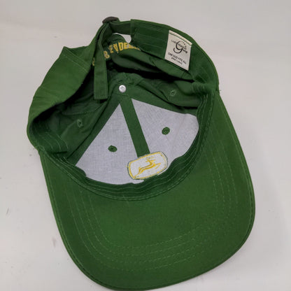 Cary Francis John Deere Slideback Hat Embroidered Logo Green OSFA