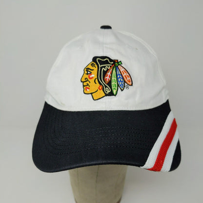 NHL Chicago Blackhawks Kick10 Hyundai White Snapback Hat Cap Embroidered Logo