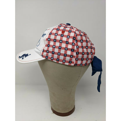 Disney Parks All American Girl Baseball Hat Minnie White Tieback Youth 54-57 CM