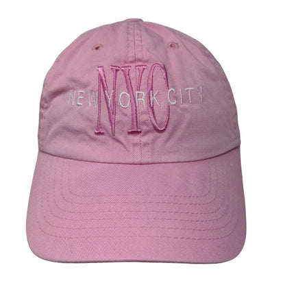 Danelley Women's Slideback Hat Pink Adjustable Embroidered New York City Logo