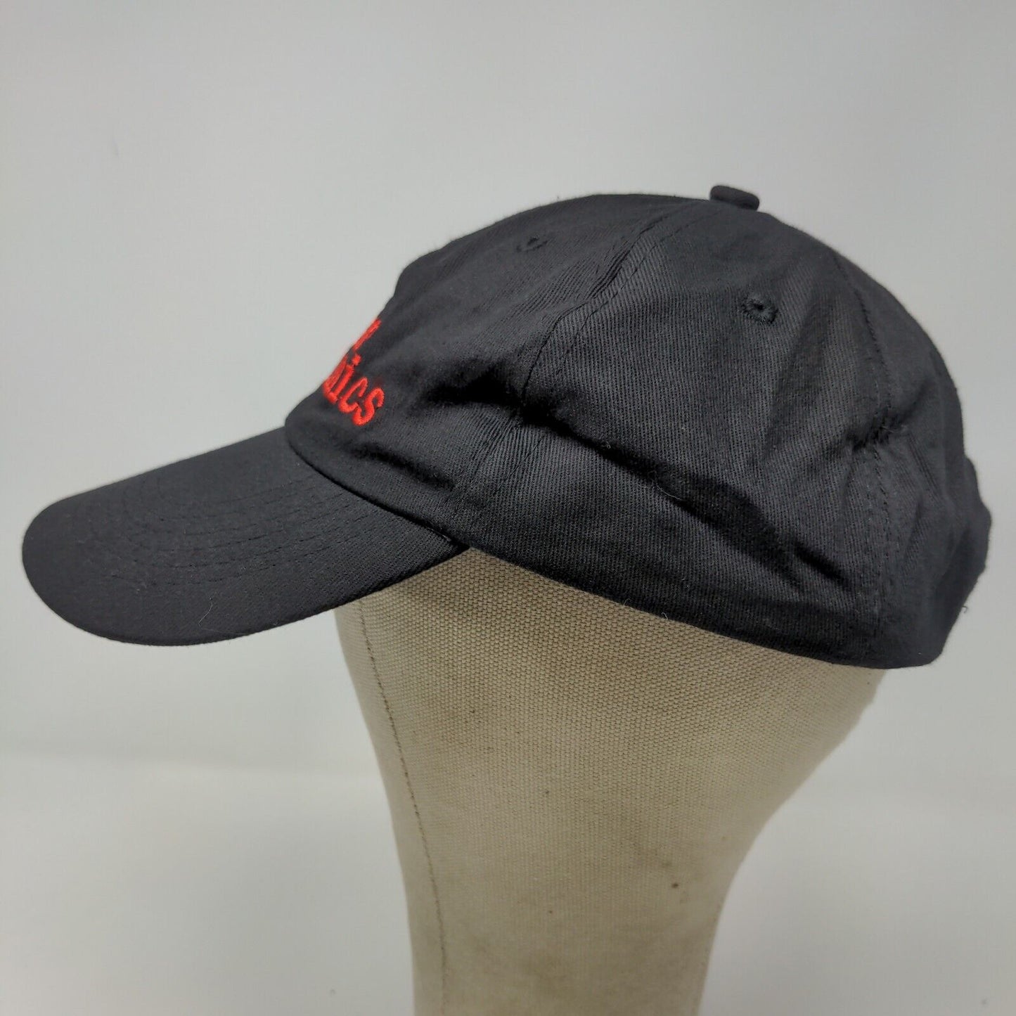 Popular Mechanics Men's Strapback Hat Black Embroidered Logo