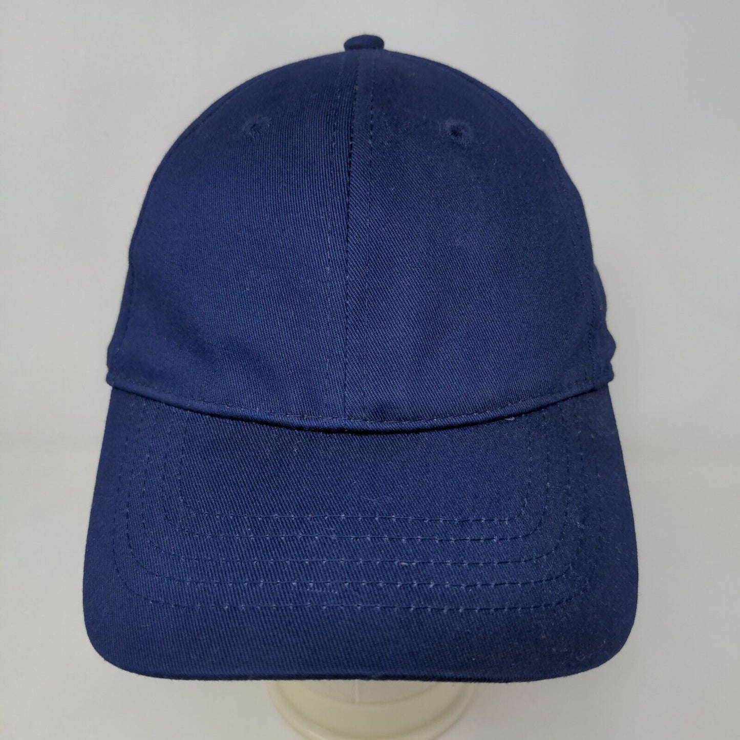 Unbranded Men's Strapback Hat Blue Sapphire Size OSFM Blank Logo