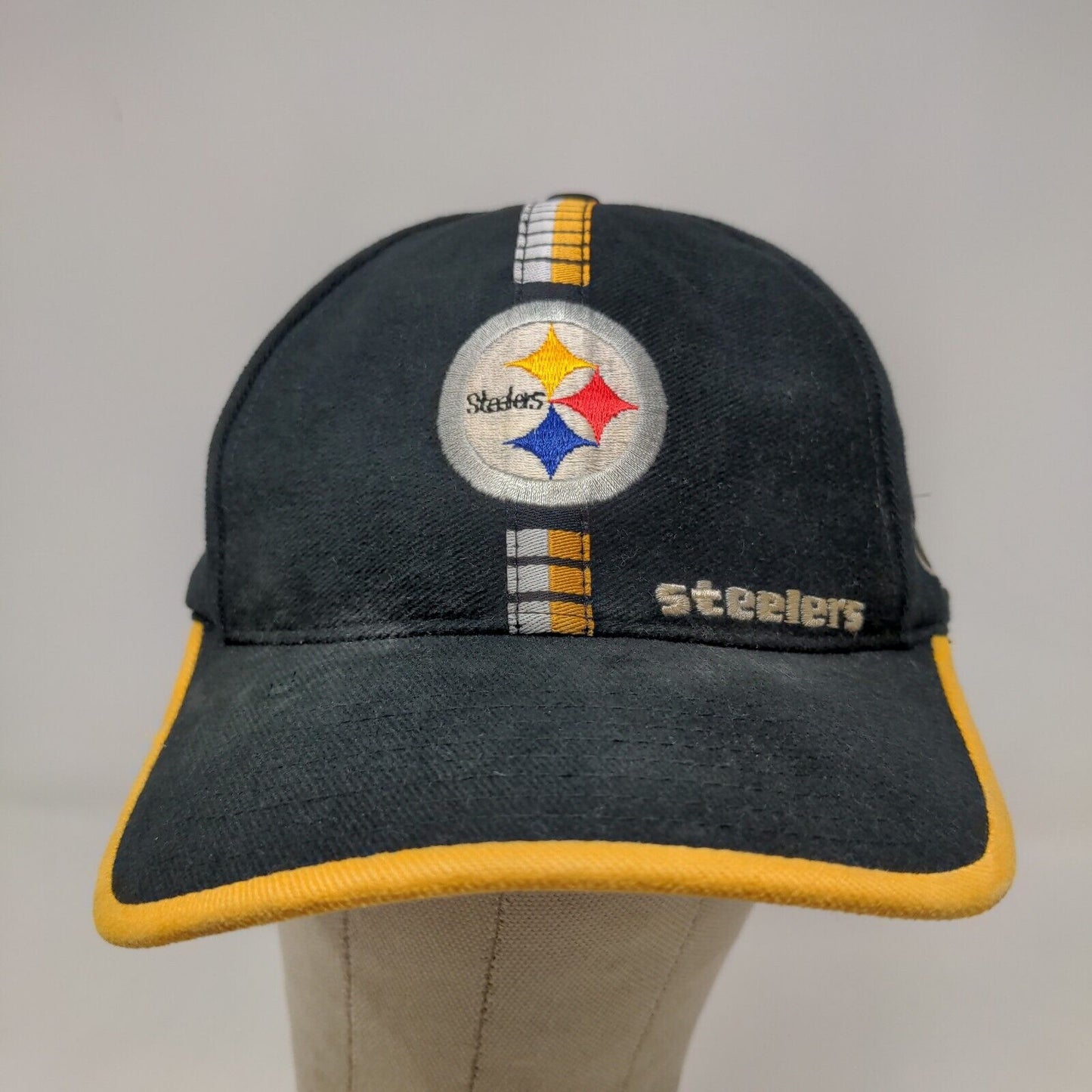 Logo Athletic NFL Pittsburgh Steelers Slideback Hat Black OSFA Embroidered