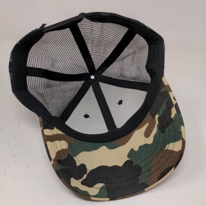 Diesel Power Mens Snapback Camo Patriotic Hat Black Meshback Patch Flag Logo