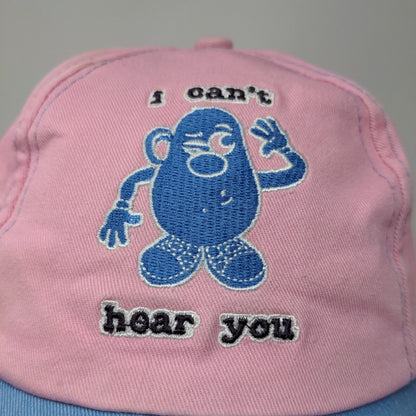 Mr. Potato Head Girls Strapback Hat Pink Blue Adjustable Embroidered Logo