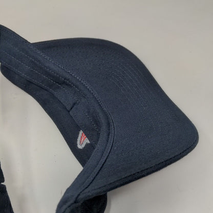 Richardson Men's Strapback Sun Visor Hat Blue Model R45 Embroidered A Logo