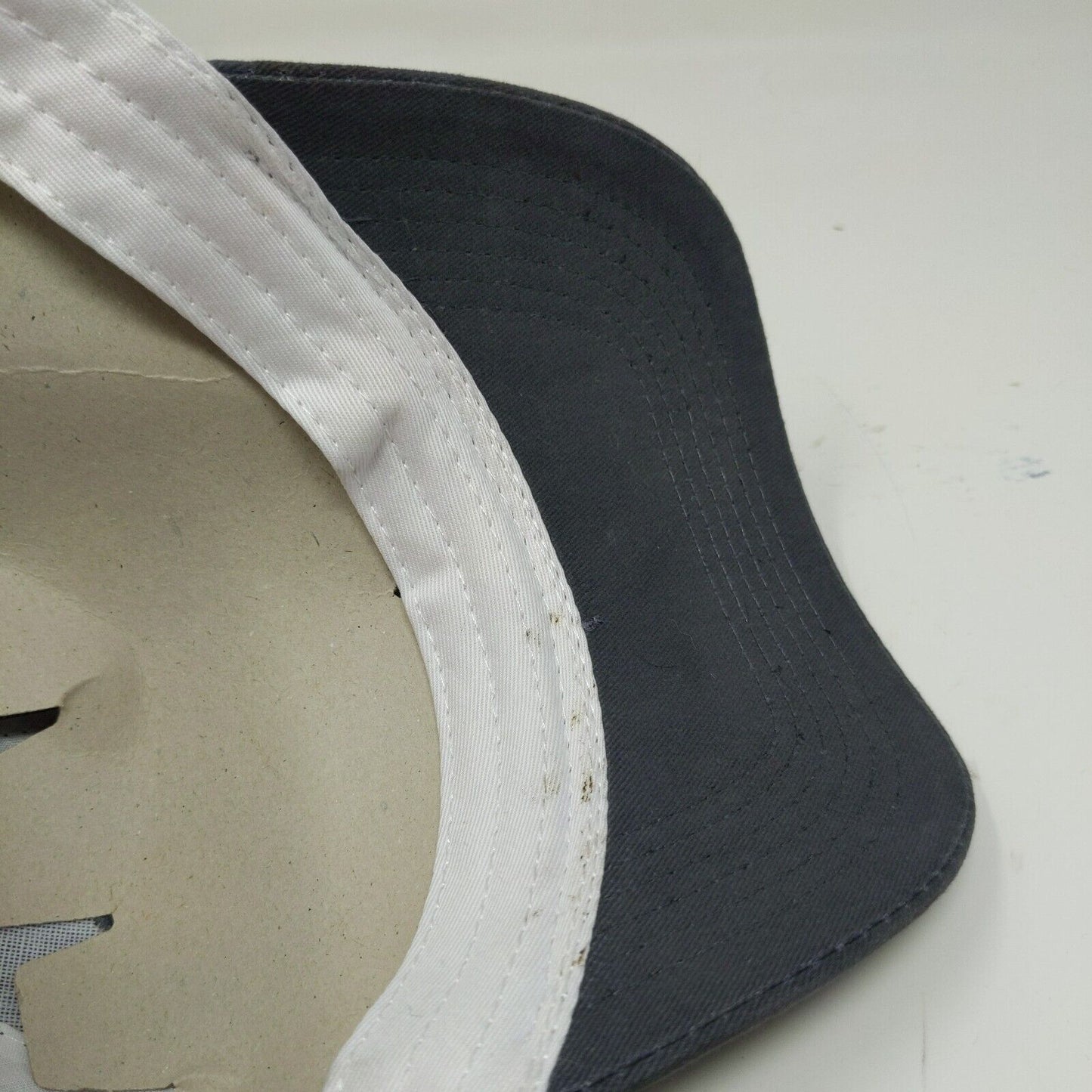Camp Chef Mesh Snapback Cap Adjustable Hat Gray White Embroidered Logo OSFA