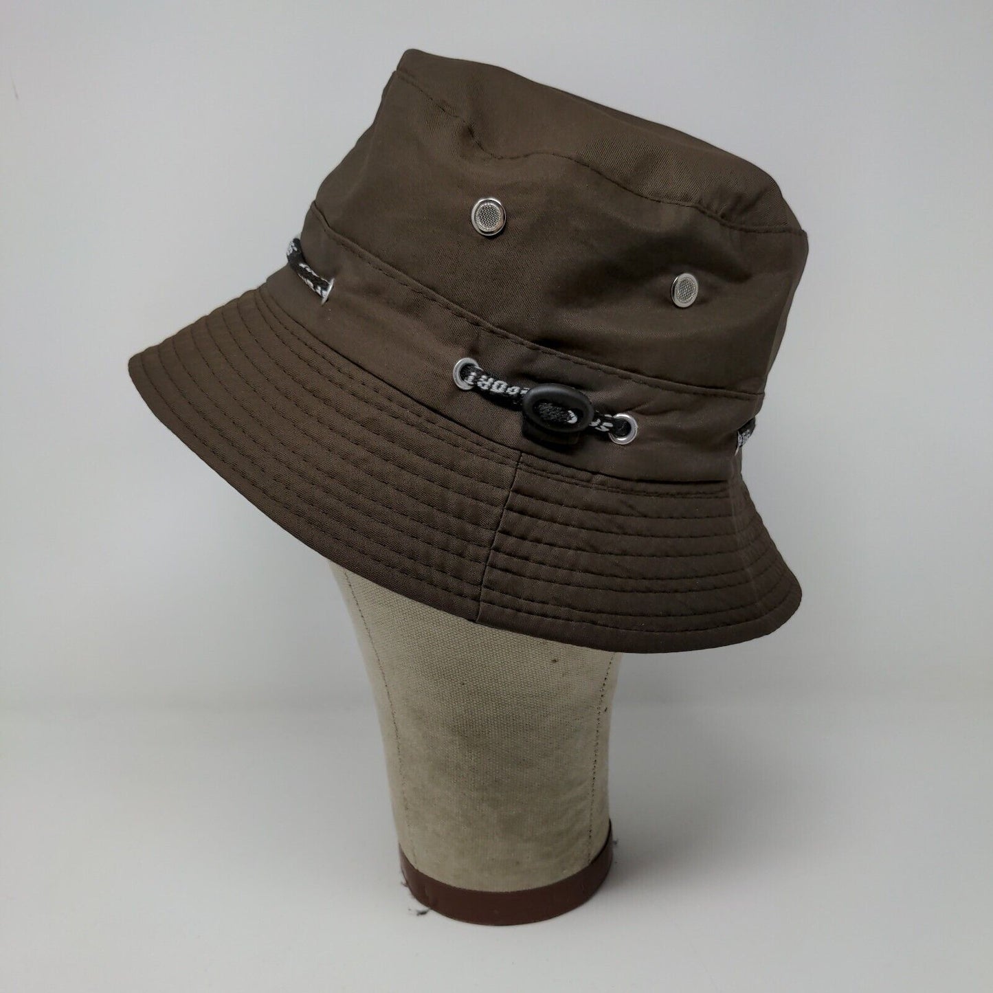 Brown Sport Bucket Hat Cap 100% Polyester Outdoors Hiking Size ?