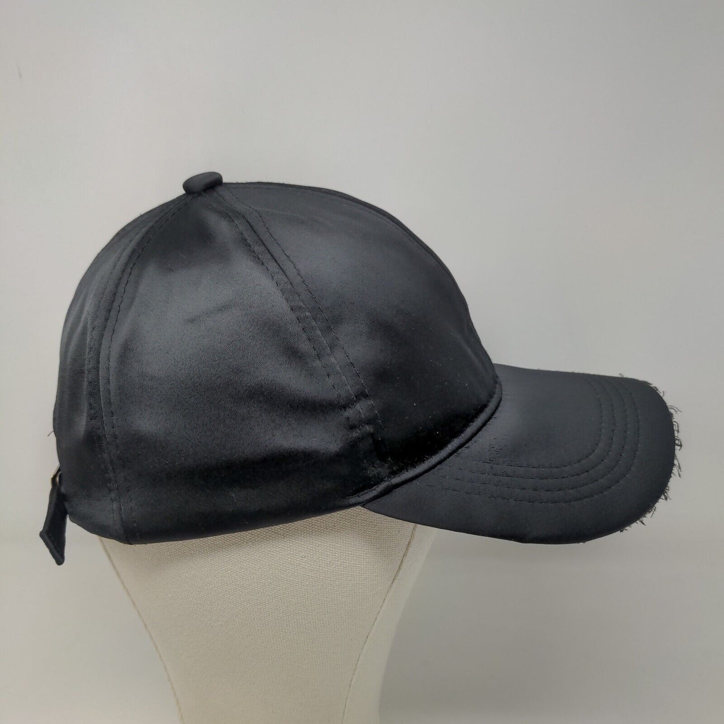 Unbranded Women's Slideback Hat Black OS 100% Polyester Adjustable Blank