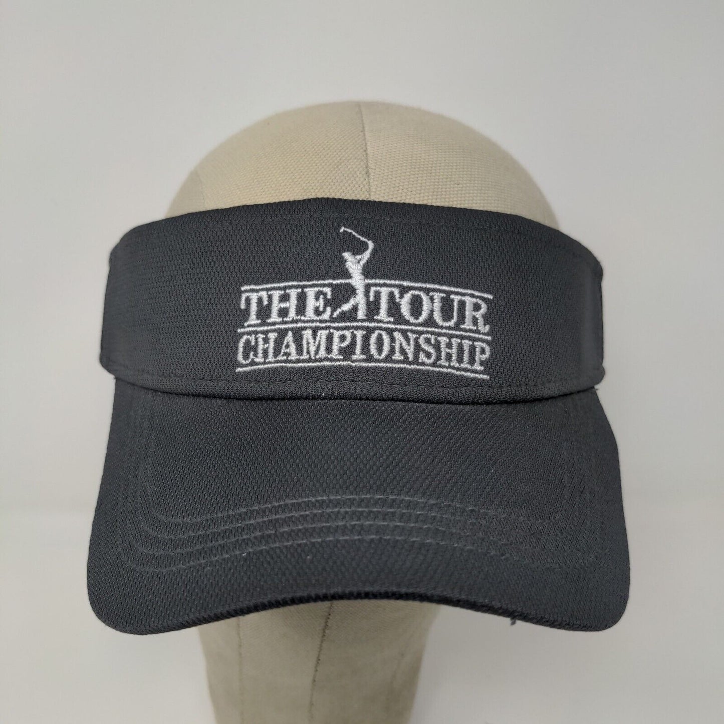 PGA Tour Championship 2008 Volunteer Strapback Visor Hat Embroidered Logo Gray