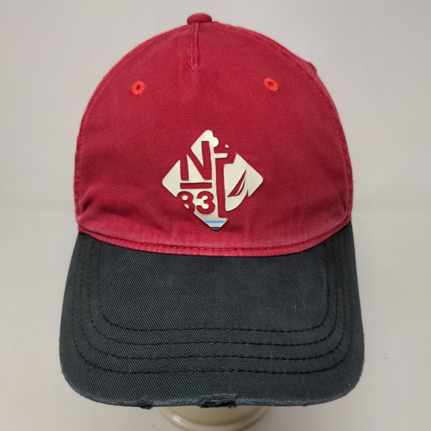 Nautica Men's Slideback Hat Red Size OS Graphic Logo 100% Cotton