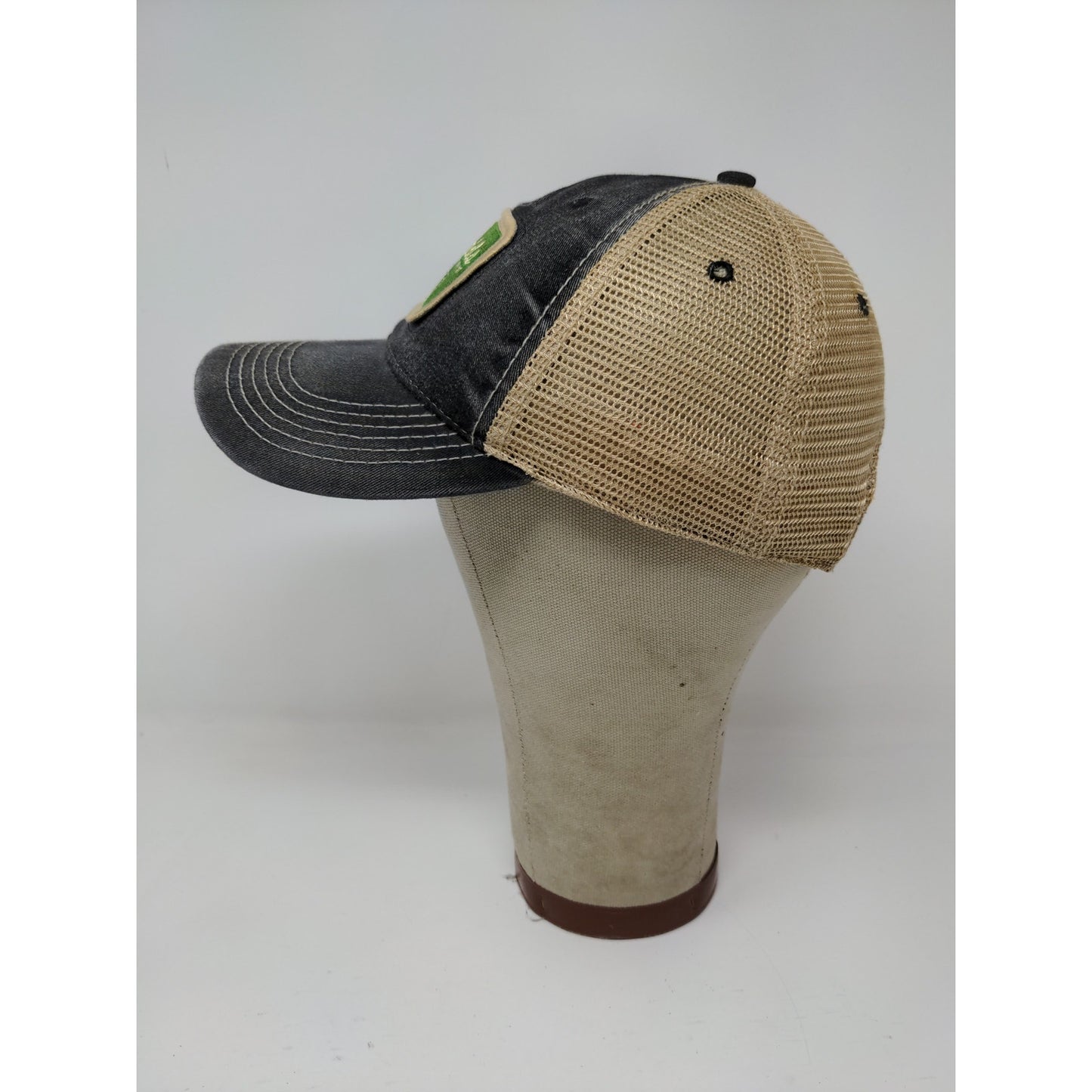 Reynolds Farm Equipment Snapback Mesh Back Hat Gray & Tan Embroidered Logo