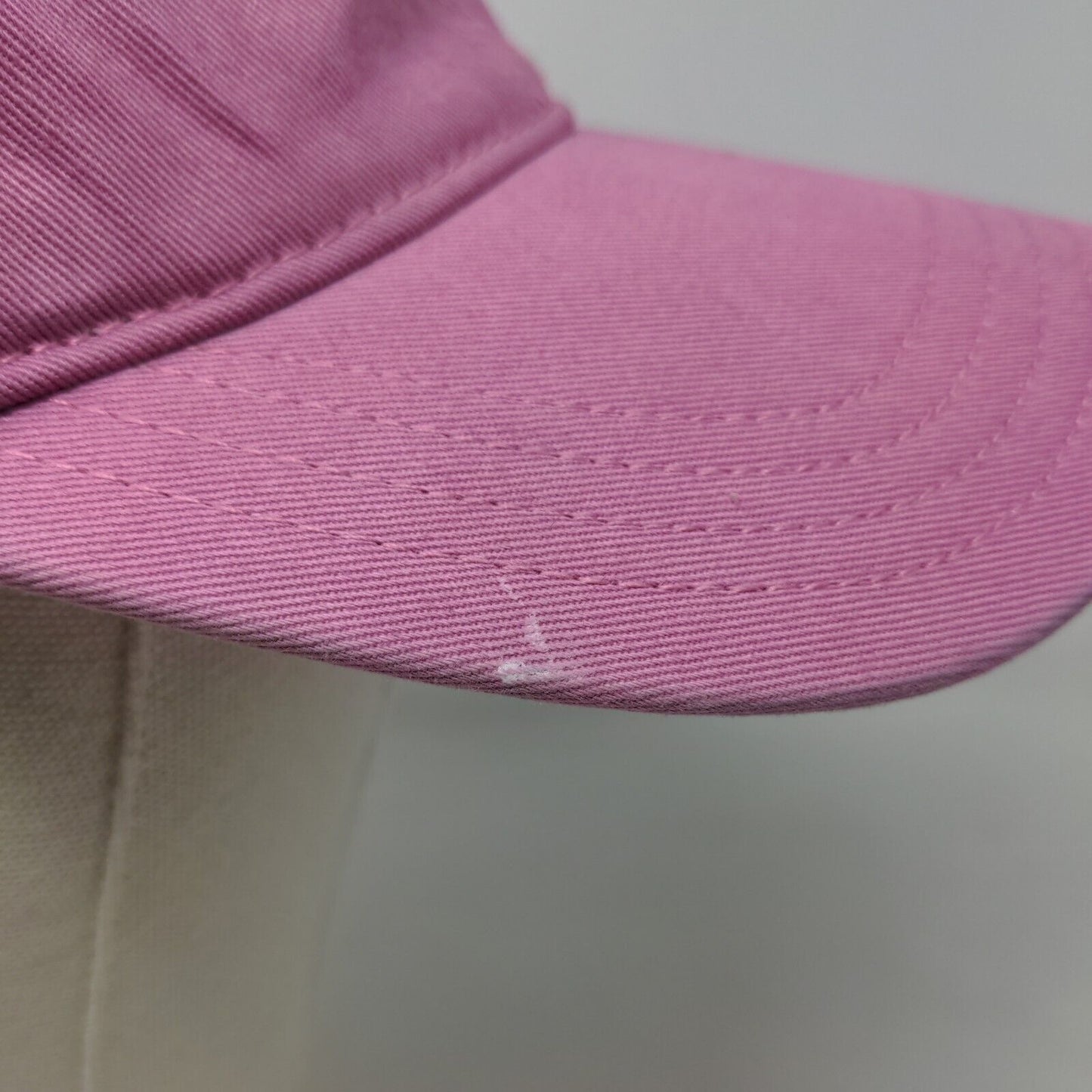 Aerie Women's Slideback Hat Pink Size OS Embroidered Sun Logo 100% Cotton