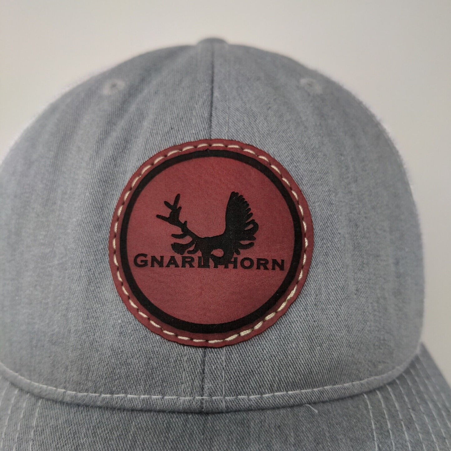 Richardson Mens Gnarlhorn Snapback Mesh Back Hat White Gray Adjustable