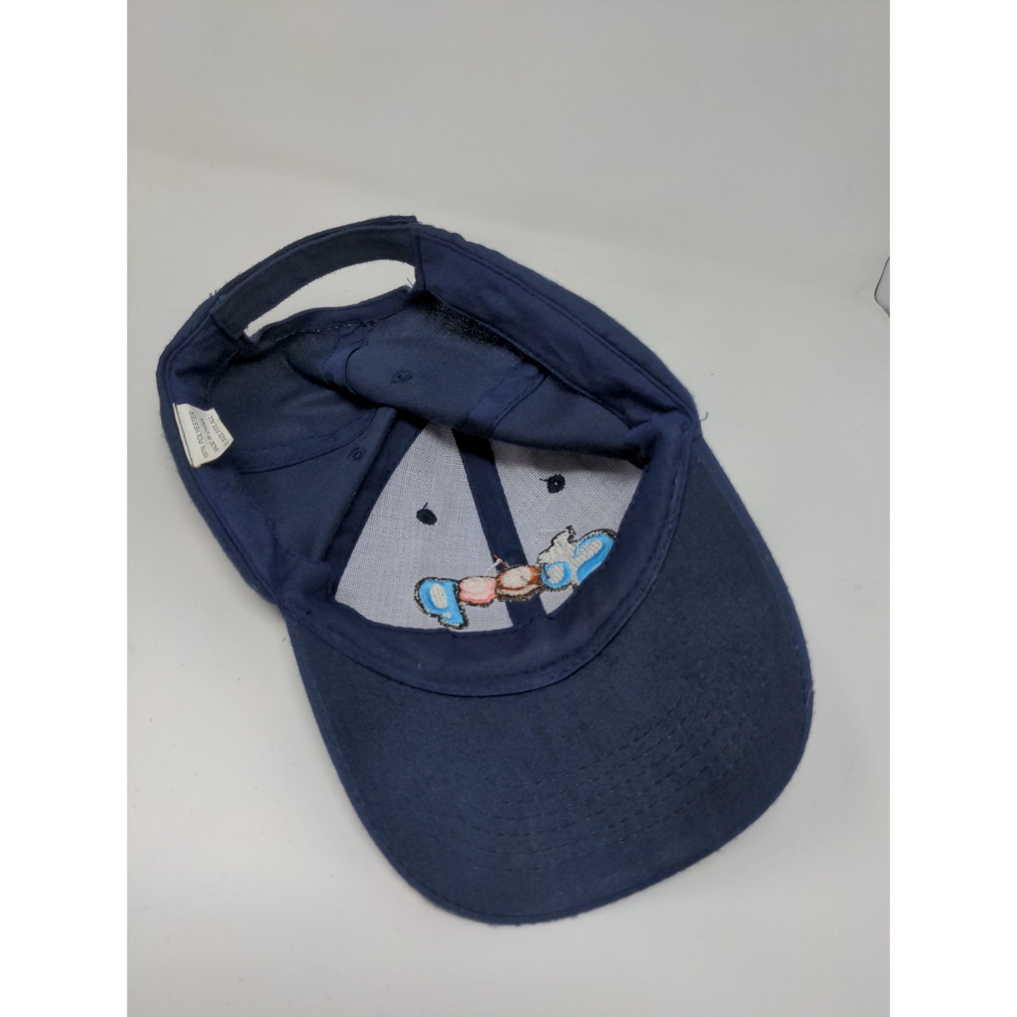 The Scoop Ice Cream Cone Strapback Hat Cap Embroidered Spell Out Blue OSFA