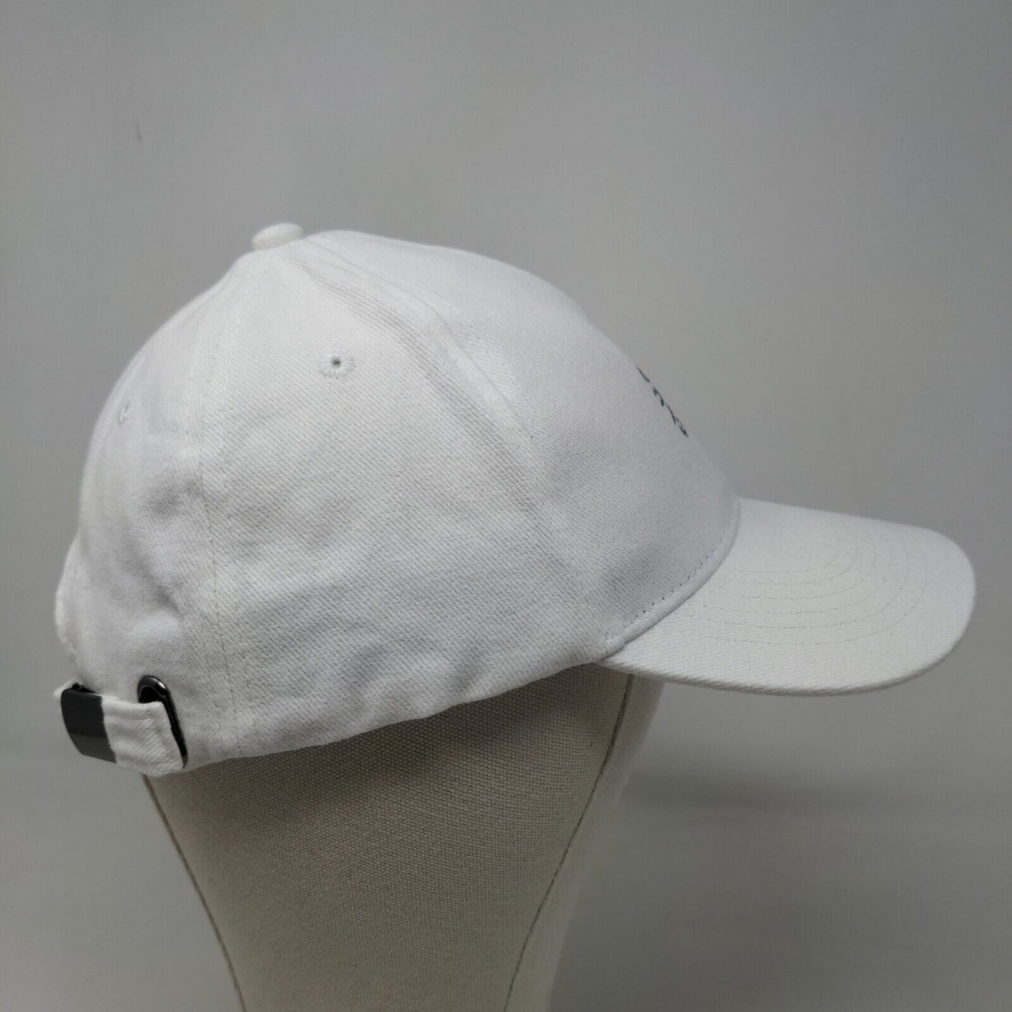 Vista Men's Slideback Hat White Adjustable Embroidered Hox Summer Club Logo