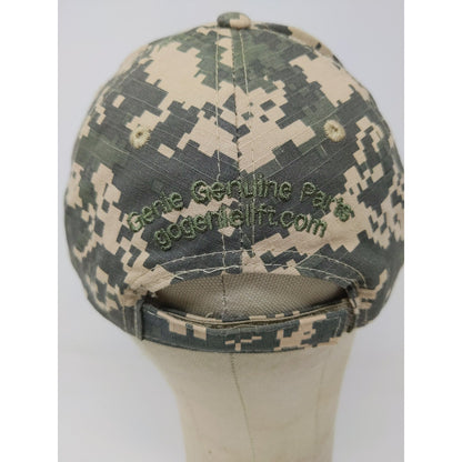 Genie Terex Brand Digital Camo Strapback Hat OSFA Green & Tan Embroidered