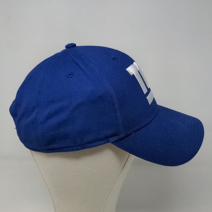 NFL Team Apparel Men's Strapback Hat Blue Size OSFA Embroidered New York Giants