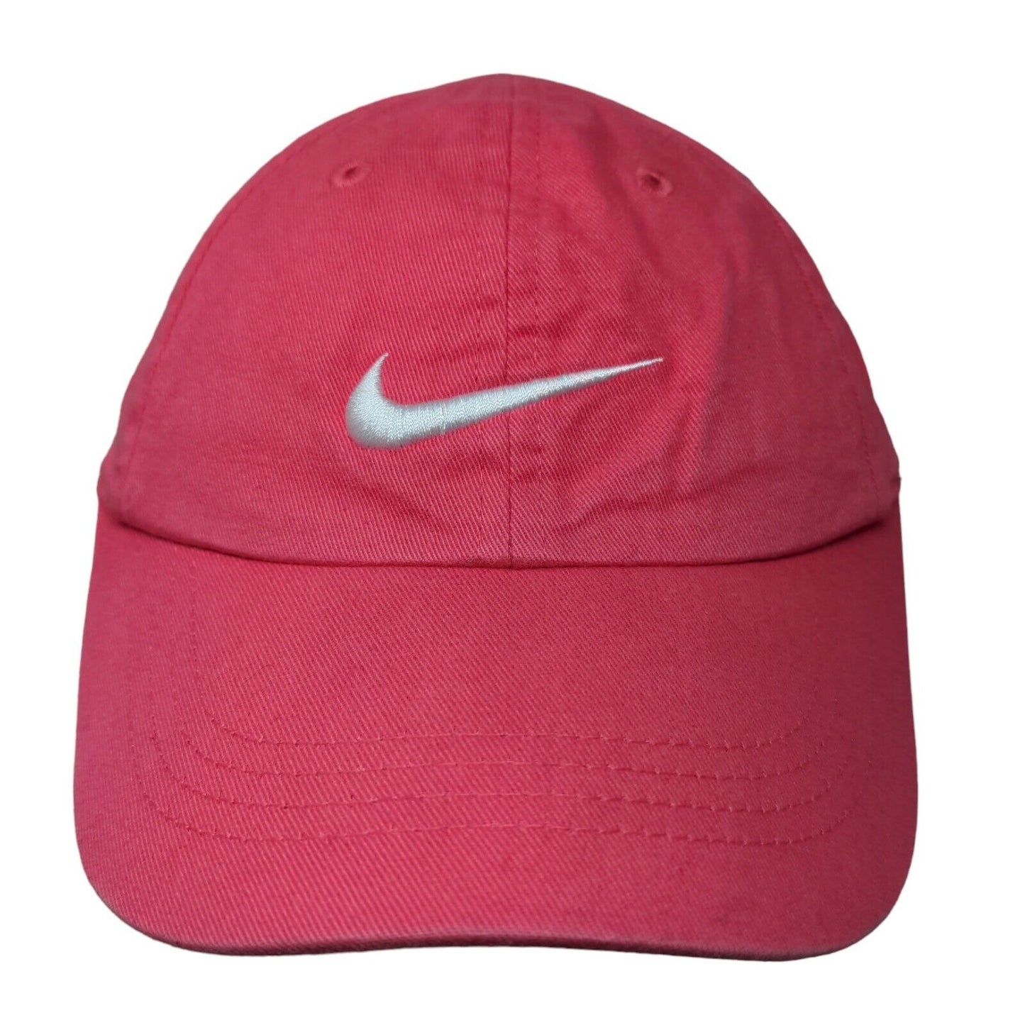 Nike Girl's Strapback Hat Pink Size Child 100% Cotton Embroidered Swoosh Logo