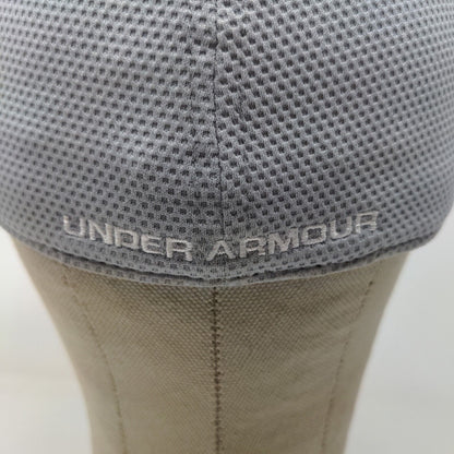 Under Armour Men's Fitted Hat Cap Gray Size M-L Embroidered Logo