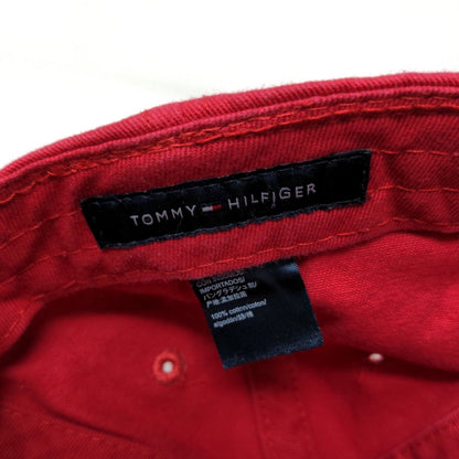 Tommy Hilfiger Men's Slideback Hat Red Size OS Embroidered Logo