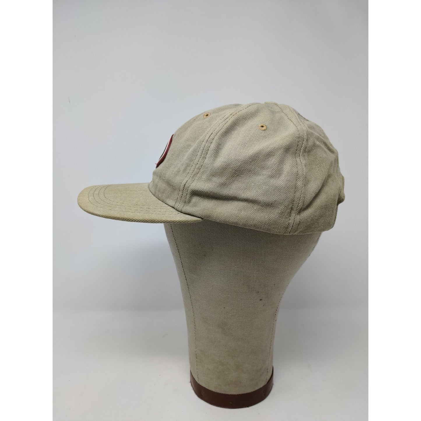 Vintage BL Bud Light Slideback Hat Made in USA OSFA Cap Patch Logo Tan