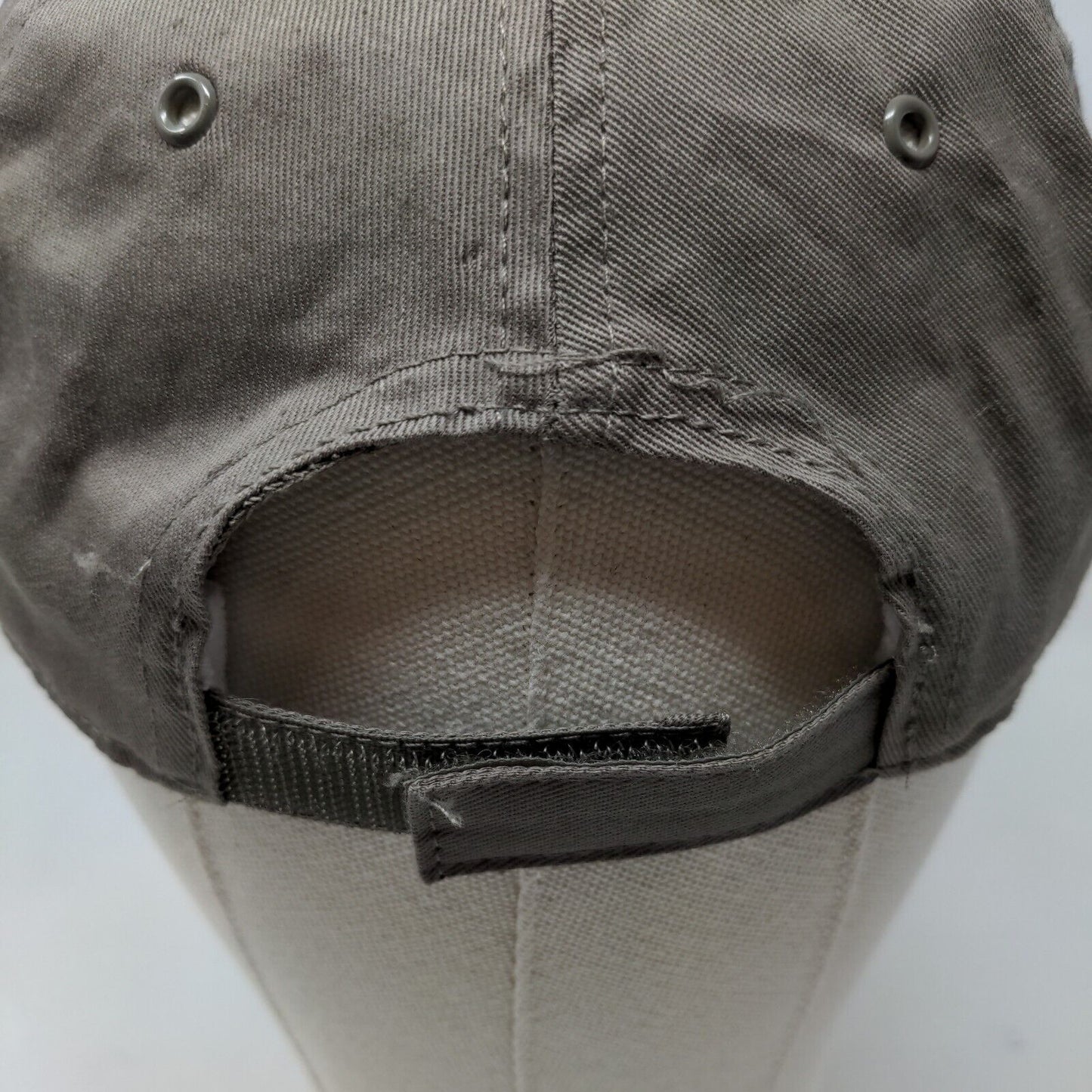 Faded Glory Men's Strapback Hat Gray Brown Black Cap Vent Holes