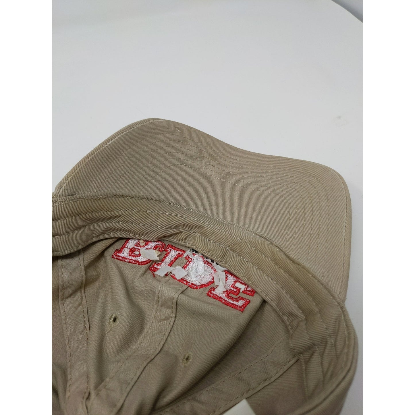 Ride TV Unbridled Horse Equestrian Slideback Hat Embroidered Logo Tan