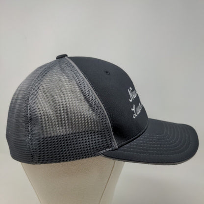 Richardson Men's New England Lawn Irrigation Fitted Mesh Back Hat Black SZ L/XL