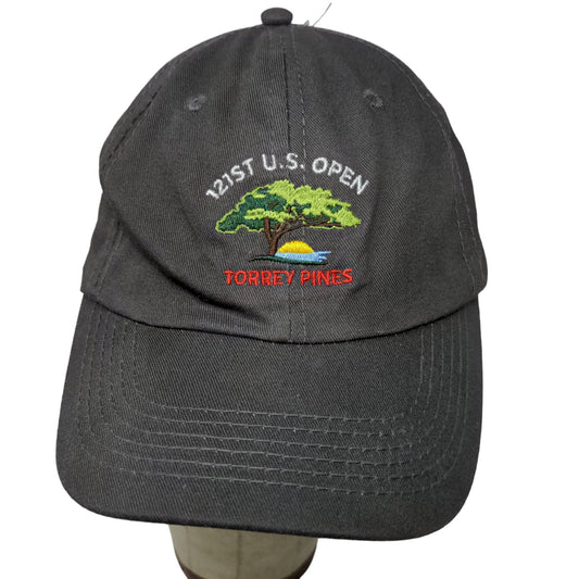 USGA Mens 121st U.S. Open Torrey Pines Slideback Hat Gray Adjustable Embroidered