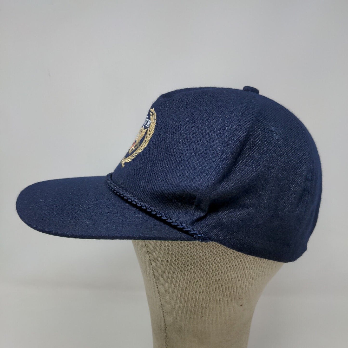 Momr's Men's Snapback Hat Blue OSFA Patriotic American Eagle Embroidered Logo