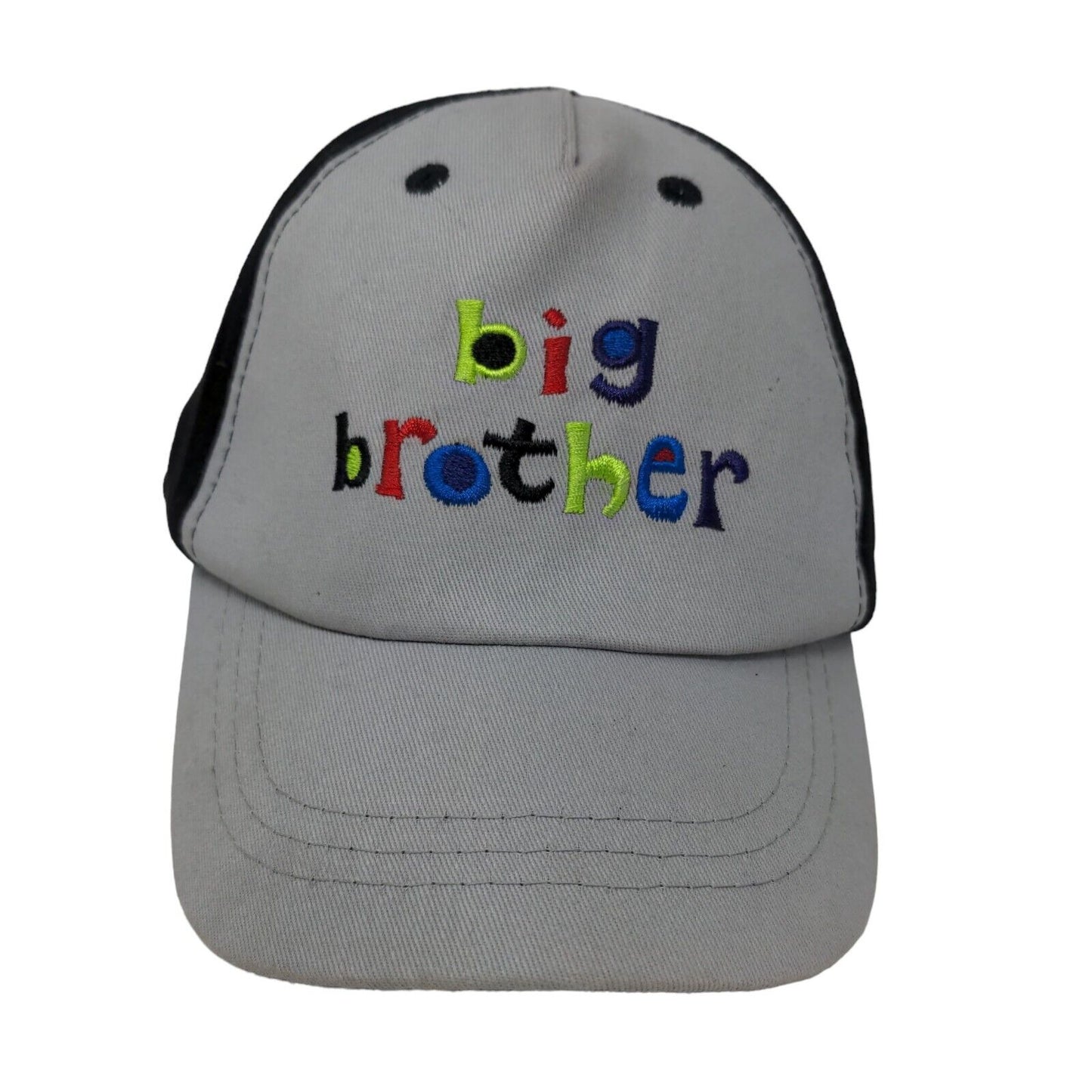 Unbranded Boys Toddler Strapback Hat Gray Size 2-3 Years Embroidered Big Brother