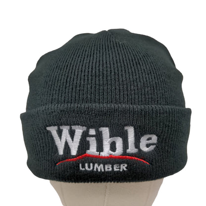 Port & Company Men's Wible Lumber Knit Beanie Hat Black 100% Acrylic